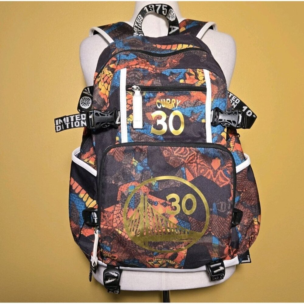 Rare Aolida Limited Edition 1975 Backpack Golden State Warriors‎ Steph Curry #30